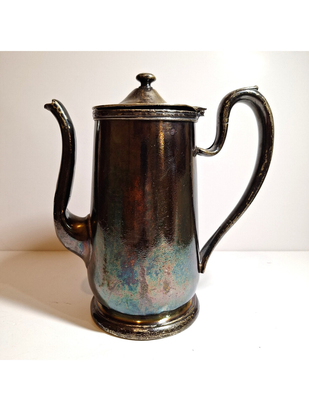 Vintage 1955 Waldorf Astoria Silver Soldered Coffee Pot International Silver Co